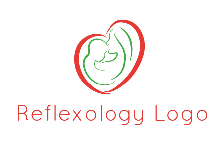 woman and child in heart healthcare logo