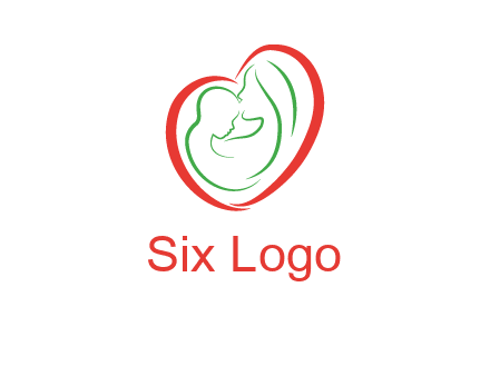 woman and child in heart healthcare logo