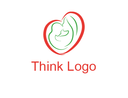 woman and child in heart healthcare logo