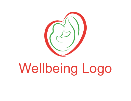 woman and child in heart healthcare logo