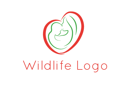 woman and child in heart healthcare logo