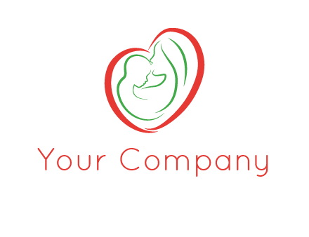 woman and child in heart healthcare logo