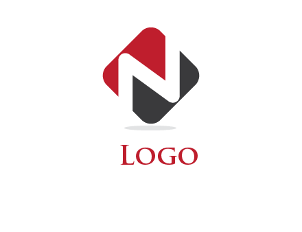 letter N in a square logo with rounded edges