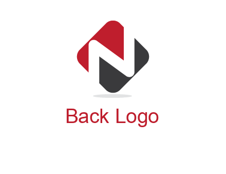 letter N in a square logo with rounded edges