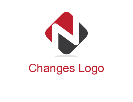 letter N in a square logo with rounded edges