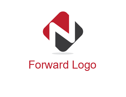 letter N in a square logo with rounded edges