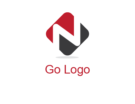 letter N in a square logo with rounded edges