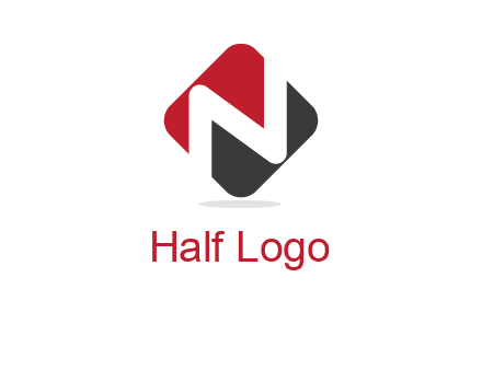 letter N in a square logo with rounded edges
