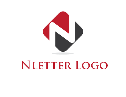 letter N in a square logo with rounded edges