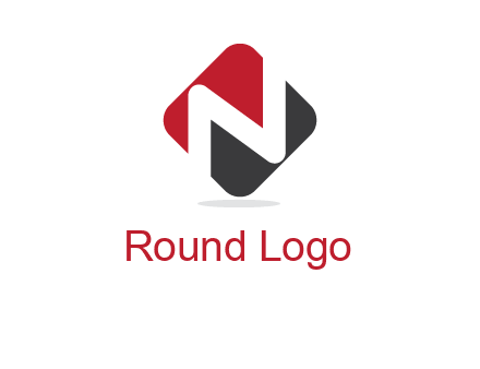 letter N in a square logo with rounded edges