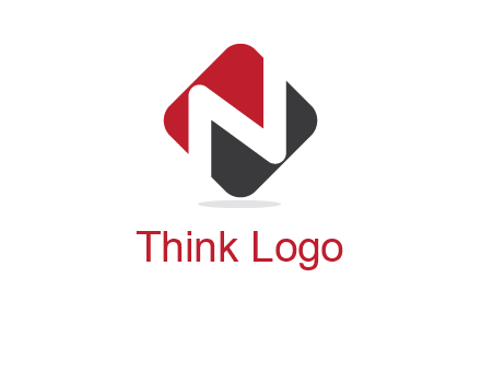 letter N in a square logo with rounded edges