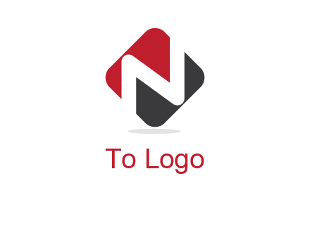 letter N in a square logo with rounded edges