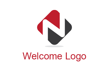 letter N in a square logo with rounded edges