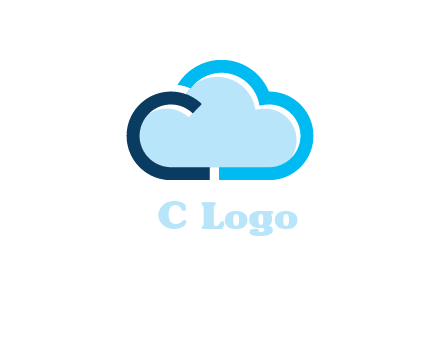 letter C inside a cloud
