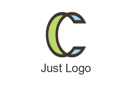 line art cartoonish letter C 