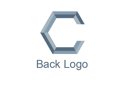 letter C resembling a hexagon