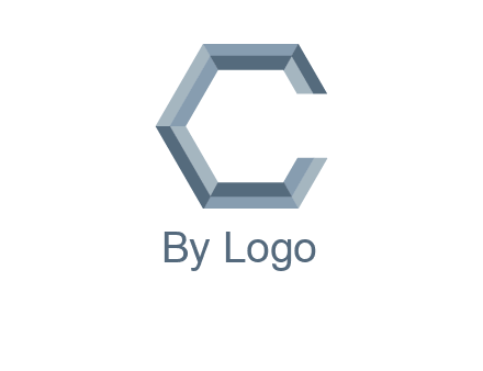 letter C resembling a hexagon