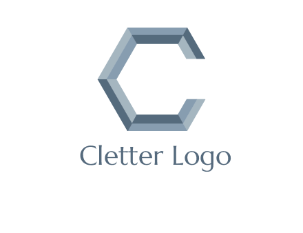 letter C resembling a hexagon