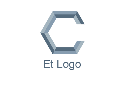 letter C resembling a hexagon