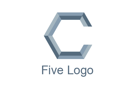 letter C resembling a hexagon