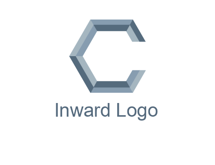 letter C resembling a hexagon