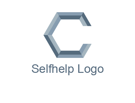 letter C resembling a hexagon
