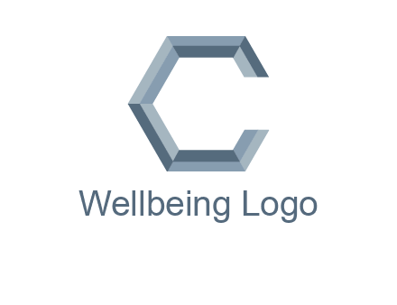 letter C resembling a hexagon