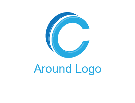 letter C with swoosh