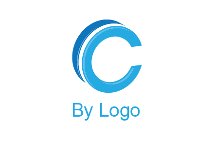 letter C with swoosh