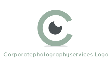 contact lenses forming letter C logo