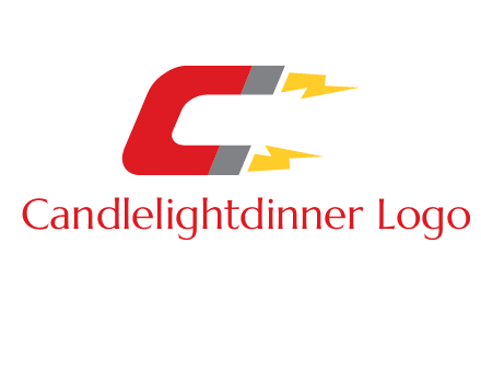 U shaped magnet forming letter C