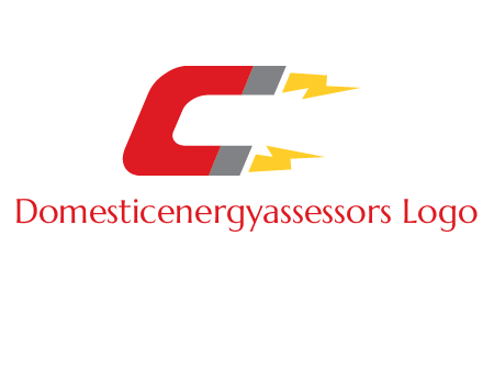 U shaped magnet forming letter C