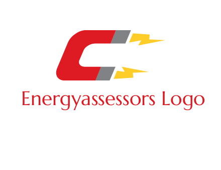 U shaped magnet forming letter C