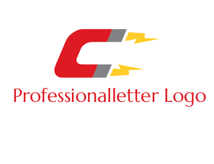 U shaped magnet forming letter C