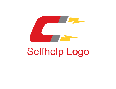U shaped magnet forming letter C