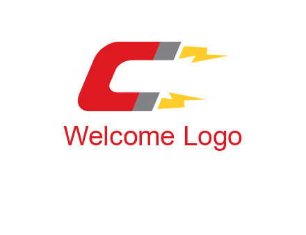U shaped magnet forming letter C