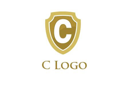 letter C in a shield