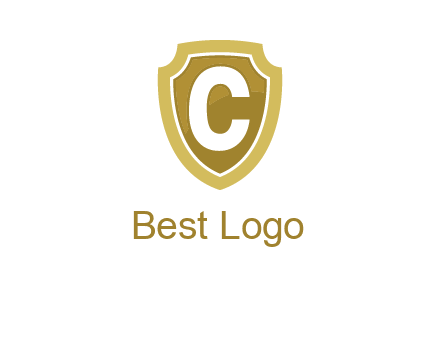 letter C in a shield