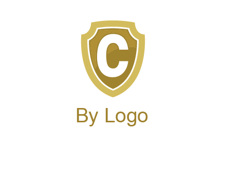 letter C in a shield