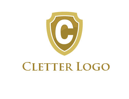 letter C in a shield