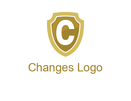letter C in a shield