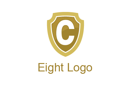 letter C in a shield