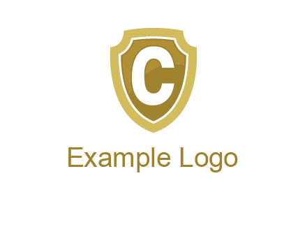 letter C in a shield