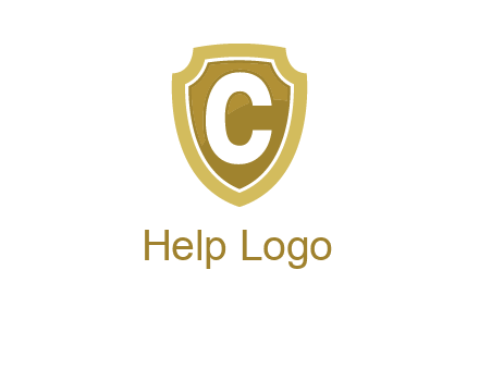 letter C in a shield