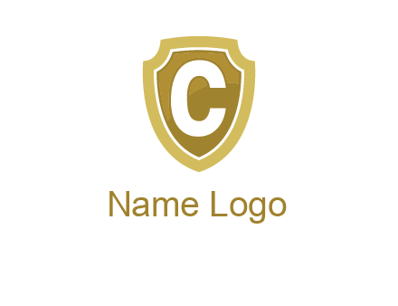 letter C in a shield