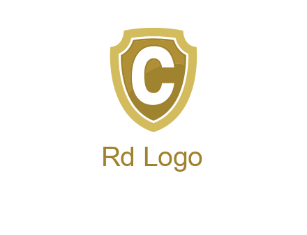 letter C in a shield