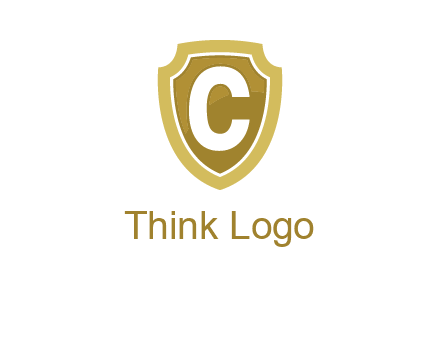 letter C in a shield