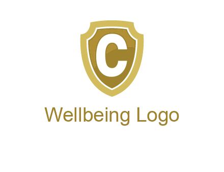 letter C in a shield
