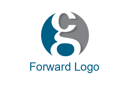 lowercase letters G and C