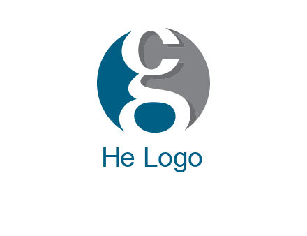 lowercase letters G and C